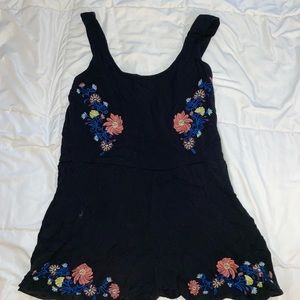 Embroidered romper